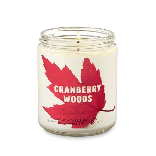 【並行輸入品】バス&amp;ボディワークス アロマキャンドル クランベリーウッズ 198g Bath&amp;Bod...