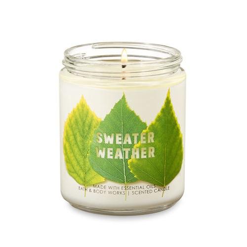 【並行輸入品】バス&amp;ボディワークス アロマキャンドル セーターウェザー 198g Bath&amp;Body...