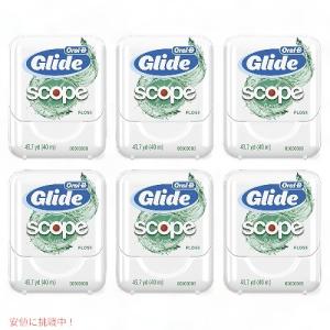 [6個セット] Glide Oral-B Dental Floss, Scope Flavor, 40m (Pack of 6) / グライド オーラルB デンタルフロス スコープフレーバー 40m x 6個｜メタストア ヤフー店