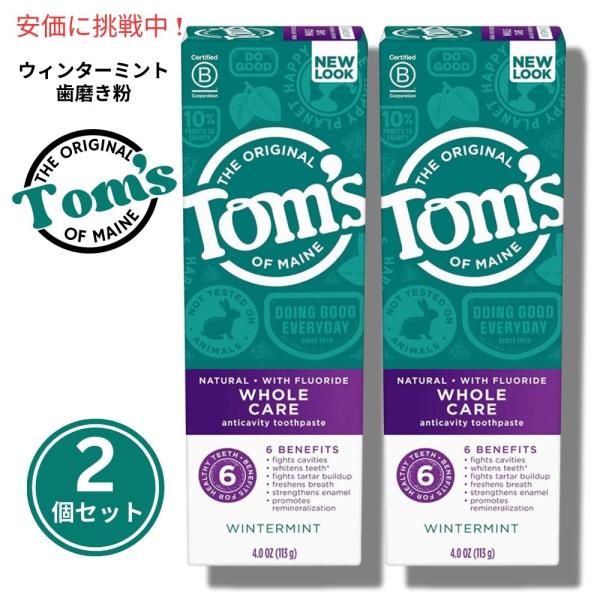 【並行輸入品】[2個セット] Tom's of Maine ホールケア ウィンターミント トゥースペ...