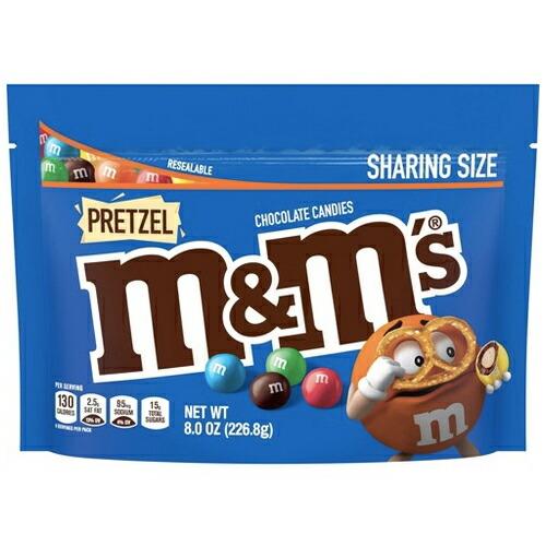 【並行輸入品】M&amp;M&apos;s Pretzel Sharing size 8oz エムアンドエムズ プレッ...