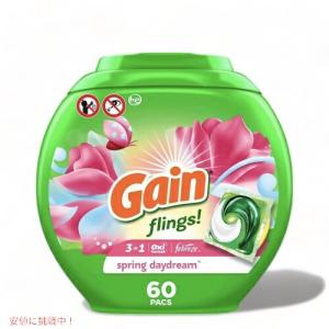 並行輸入品】ゲイン Gain フリングス ジェルボール型 洗剤 38個入り