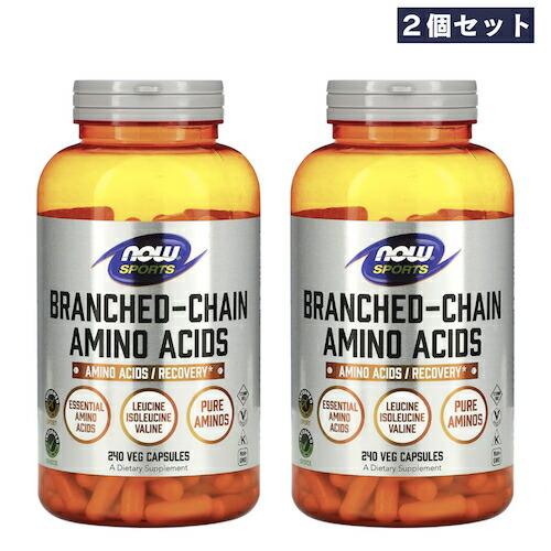 【並行輸入品】【2個セット】NOW Foods Sports Branched-Chain Amin...