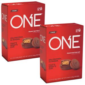 【2個セット】ONE Bar Protein Bar Peanut Butter Cup 4ct / ワンバー プロテインバー ピーナッツバターカップ 4個入り｜drplus