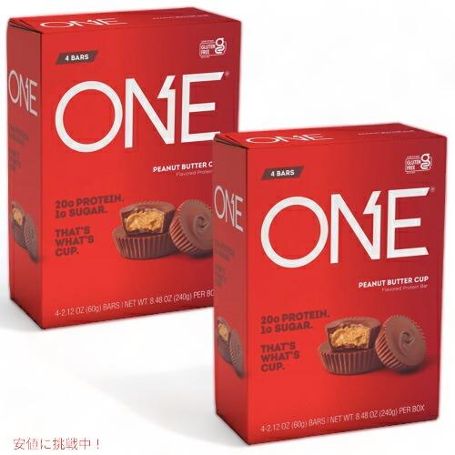 【並行輸入品】【2個セット】ONE Bar Protein Bar Peanut Butter Cu...