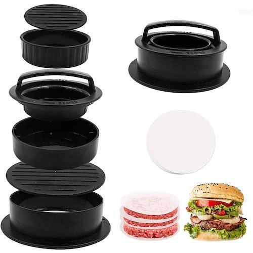 【並行輸入品】ハンバーガープレス パティメーカー 3サイズ ミートプレス 肉プレス TCAIRG 3...