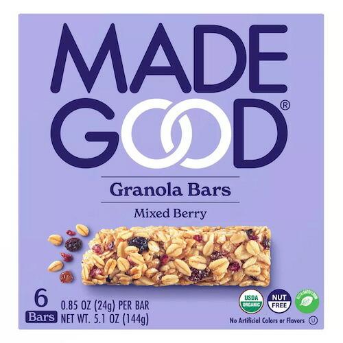 【並行輸入品】MadeGood グラノーラバー ミックスベリー 24g x 6個入り オーガニック ...