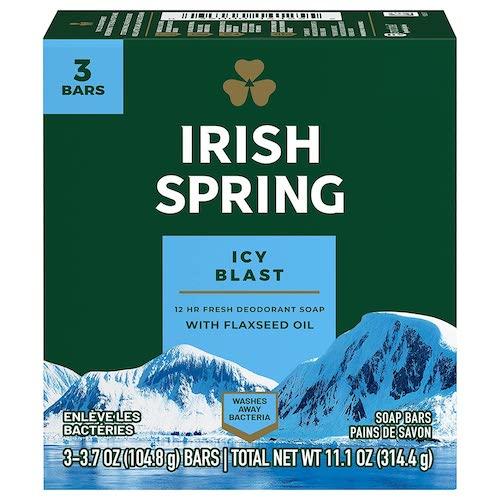 【並行輸入品】Irish Spring Bar Soap for Men, Icy Blast De...