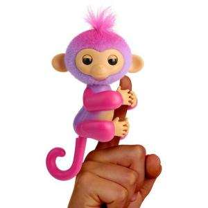 Fingerlings インタラクティブ 人形 ベビー モンキー Charli (Purple) 動く 話す 光る 反応 電子ペット Interactive Baby Monkey｜drplus