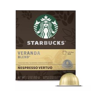 ネスプレッソ ヴァーチュオ用 カプセルコーヒー スターバックス ベランダ 8個 Nespresso Vertuo Line Starbucks Veranda Blend｜メタストア ヤフー店