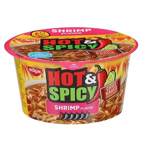 【並行輸入品】Nissin 日清 ホット&amp;スパイシー シュリンプフレーバー 3.27oz 93g