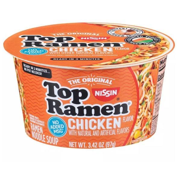 【並行輸入品】Nissin 日清 トップラーメン チキンフレーバー 3.42oz 97g
