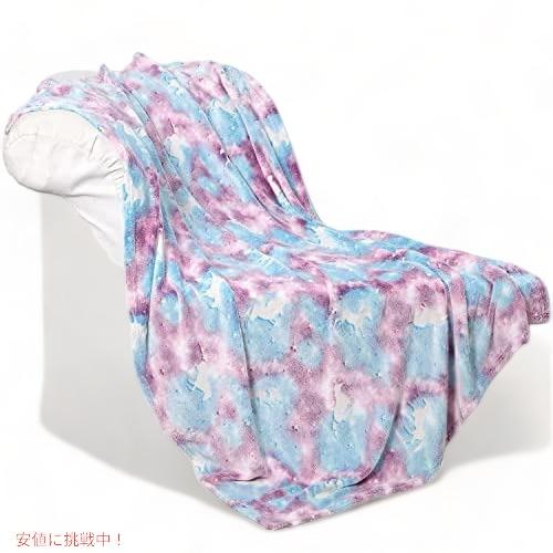 【並行輸入品】暗闇で光るブランケット　ユニコーンブランケット60インチx 50インチ（ブルーユニコー...