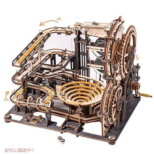 【並行輸入品】ROKR マーブルラン 木製モデルキット 3Dパズル 機械組み立てキット と大人向け ...