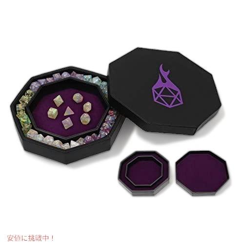 Forged Dice Co. Dice Arena ローリングトレイとストレージ あらゆるダイスゲ...