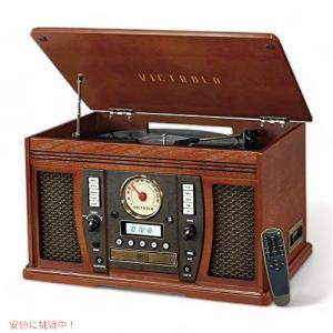 Victrola レコードプレーヤー Bluetooth対応 並行輸入品】7-in-1SherwoodBluetooth録音可能レコードプレーヤー