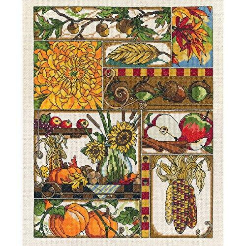 【並行輸入品】Janlynn 14 Count Autumn Montage Counted Cro...