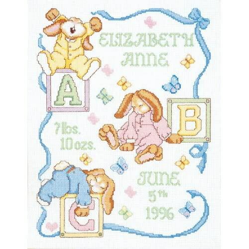 【並行輸入品】Janlynn242077スリーピーバニーサンプラーカウントクロスステッチキット-11...