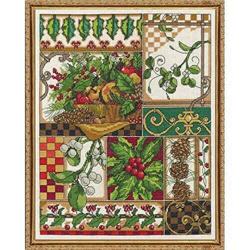 【並行輸入品】Janlynn 14カウントウィンターモンタージュカウントクロスステッチキット、11イ...