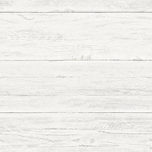 【並行輸入品】NuWallpaper NU3127 Shiplap Peel Stick壁紙、ホワイ...