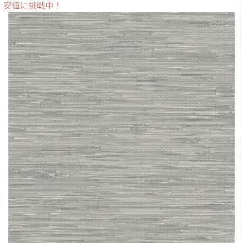 【並行輸入品】NuWallpaper NU2276チベットグラスクロスピール＆スティック壁紙、グレー