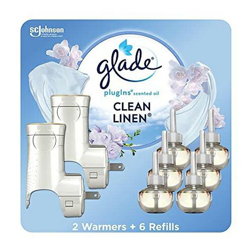 【並行輸入品】グレイドプラグインリフィルエアフレッシュナースターターキット、清潔なリネン、4.02液...