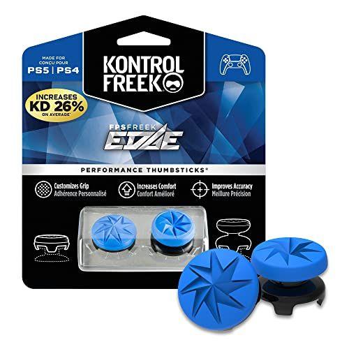 【並行輸入品】KontrolFreek  Edge PS4およびPS5用 高層凸1つ、低層凸1つ青い
