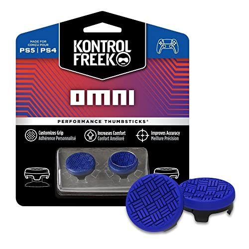 【並行輸入品】KontrolFreek Omni PS4およびPS5用  2低層凹地青い