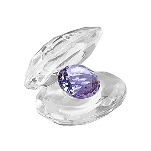 【並行輸入品】クリス＆ジェムズ クリスタルオーナメント 貝殻 ダイヤモンド付き ガラス置物