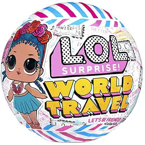 【並行輸入品】LOL サプライズ World Travel ドール 8つのサプライズ付き