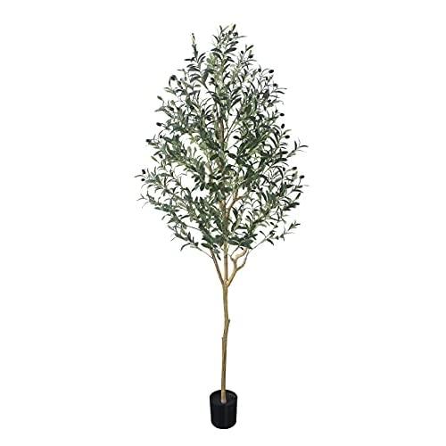 【並行輸入品】Phimos 人工オリーブの木 背の高いフェイク鉢植えオリーブシルクツリー プランター...