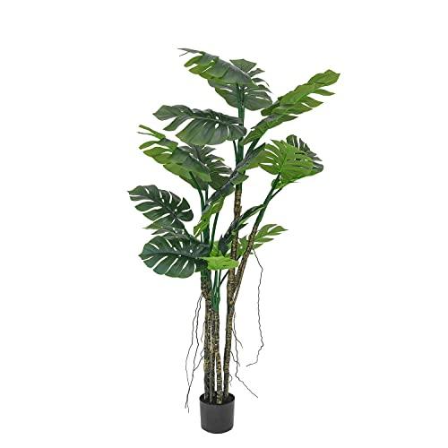 【並行輸入品】Phimos 6フィート 人工亀 ヤシの木 鉢植え フェイク植物