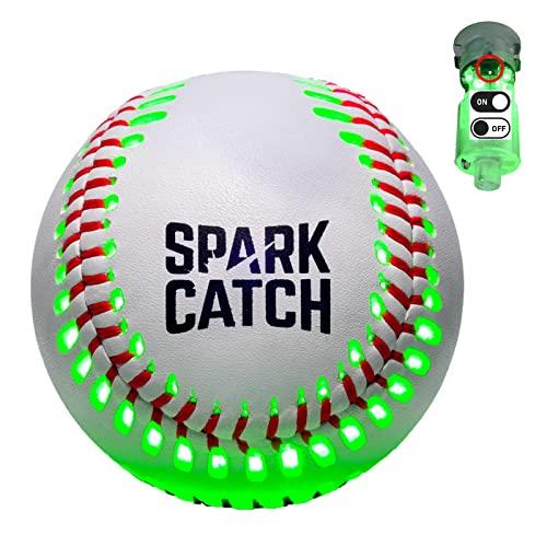 SPARK CATCH ライトアップ野球、暗闇で光る野球  野球ファンへの完璧な野球ギフト、公式野球...
