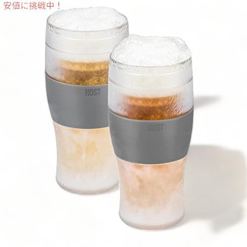 【並行輸入品】Host Freeze ビールグラス 16オンス フリーザージェルチラー ダブルウォー...
