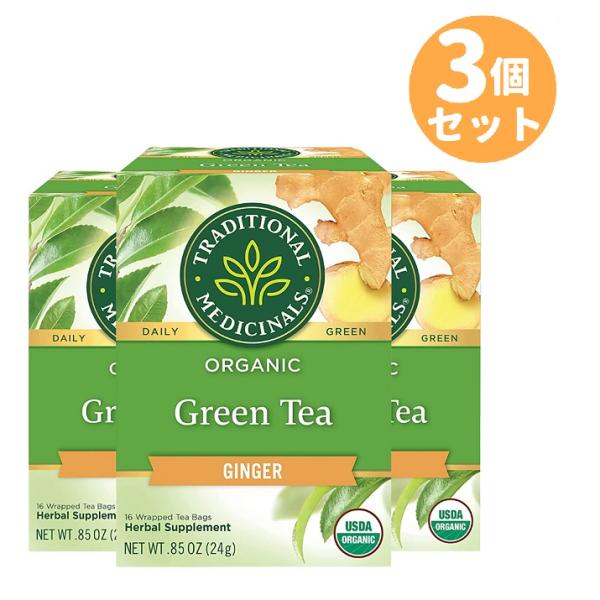 【並行輸入品】Traditional Medicinals Organic Green Tea Gi...