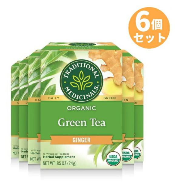 【並行輸入品】Traditional Medicinals Organic Green Tea Gi...
