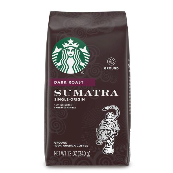 【並行輸入品】Starbucks Dark Roast Ground Coffee, Sumatra...