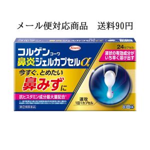 コルゲンコーワ　鼻炎ジェルカプセルα　24カプセル　興和新薬　指定第２類医薬品　メール便対応商品　代引き・配達日付指定不可｜drug-yanagawa