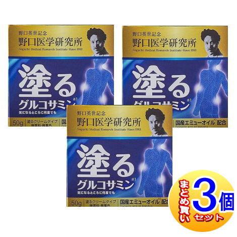 【3個セット】野口医学研究所 塗るグルコサミン エミュー イージーリリーフ 50g【小型宅配便】