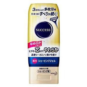 花王サクセス 薬用シェービングジェル 多枚刃カミソリ用 180ｇ 【医薬部外品】｜drug