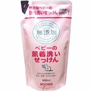 ミヨシ　無添加　ベビーの肌着洗いせっけん　詰替用　600ml｜drugfrontier