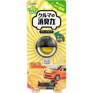 エステー　クルマの消臭力　クリップタイプ　ふわり香るフレッシュシトラス　3.2ml 自動車用　消臭、芳香剤の商品画像