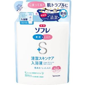 薬用ソフレ 清潔スキンケア入浴液 替 600ml｜drughero