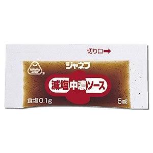 キューピー株式会社 ジャネフ 減塩中濃ソース（5ml×40袋）×10個セット（計400袋） 【病態対応食：塩分調整食品】 （7〜10日要・キャンセル不可）｜drugpure