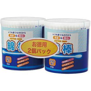 【送料無料】株式会社COCORO 清潔＆安心 紙軸綿棒 200本×2個パック 【離島別途送料】【△】...