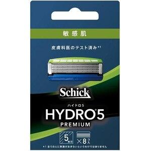 【送料無料】【お任せおまけ付き♪】 シック・ジャパン株式会社 ハイドロ５ プレミアム 敏感肌用 替刃 スキンガード付 5枚刃 8コ入 【△】【CPT】