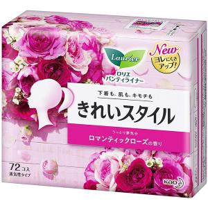 花王株式会社 ロリエ きれいスタイル ロマンティックローズの香り 72コ入 (この商品は注文後のキャンセルができません）｜drugpure