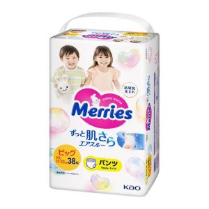 【送料無料】花王株式会社 メリーズ 紙おむつ エアスルー パンツ ビッグ XLサイズ［12-22kg］38枚入 【キャンセル不可】【△】