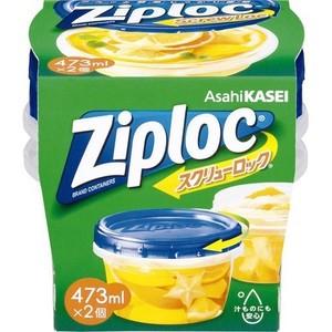 旭化成ホームプロダクツ株式会社 Ziplocジップロック スクリューロック ( 473mL*2コ入 ...