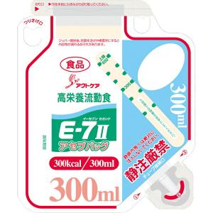 クリニコ 森永 高栄養流動食 クリミールE-7IIアセプバッグ 300kcal/300ml×20個入 ［品番：642568］【△】
